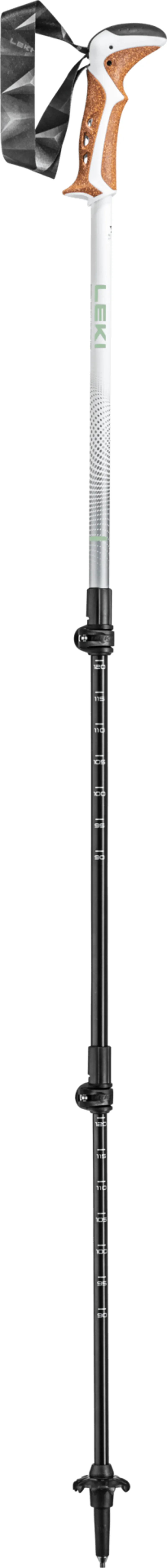 Leki Jannu White/Smoke Green/Silver Walking poles - pair 