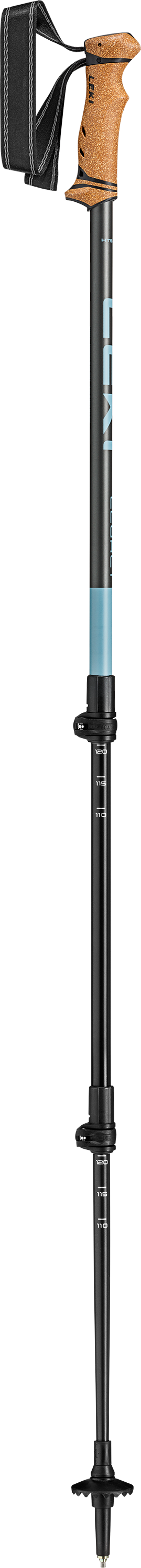 Leki Legacy Trekking Pole Pair - Grey and Petrol-4