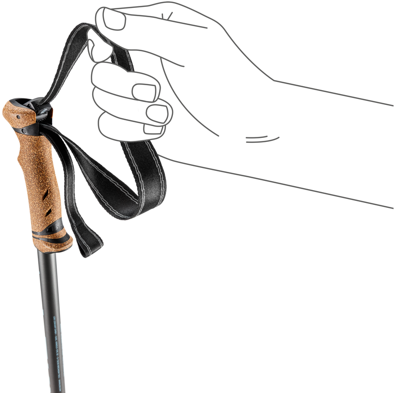 Leki Legacy Trekking Pole Pair - Grey and Petrol-2