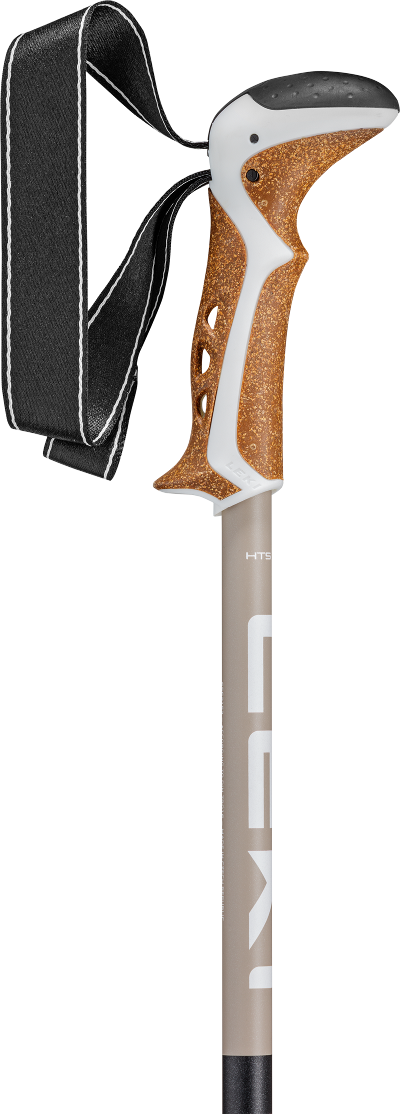 LEKI Unisex Khumbu Lite Compact Trekking Pole Pair  - Pale Clay Light Black White-2