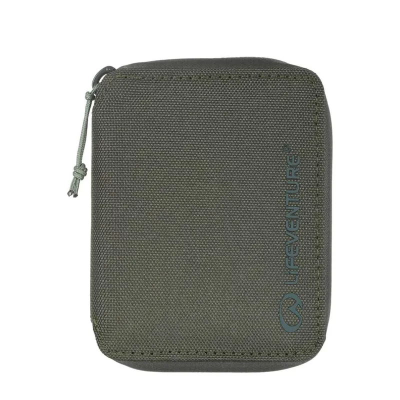 Lifeventure Recycled RFiD Bi-Fold Wallet - Olive