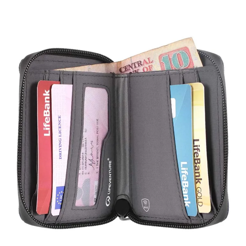 Lifeventure Recycled RFiD Bi-Fold Wallet - Navy Blue-1
