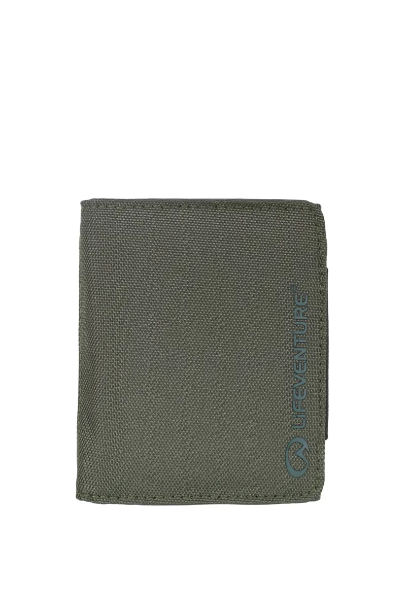 Lifeventure RFiD Recycled Fabric Wallet - Olive