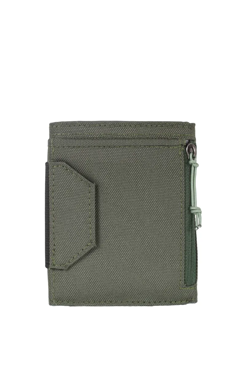 Lifeventure RFiD Recycled Fabric Wallet - Olive-1