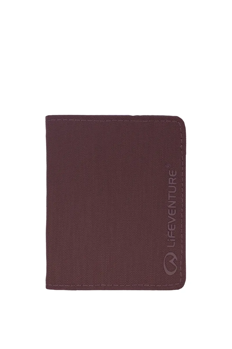 Lifeventure RFiD Recycled Fabric Wallet - Plum