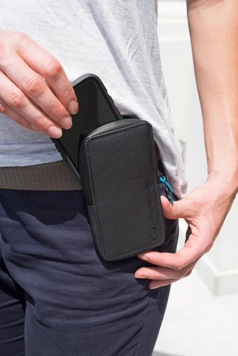 Lifeventure RFiD Recycled Phone and Card Wallet - Dark Grey-2