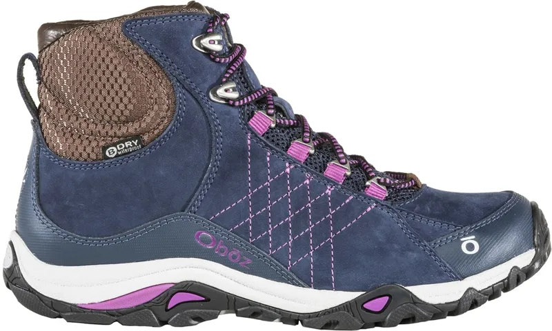 Oboz Women's Sapphire Mid Waterproof WIDE FIT Walking Boots - Huckleberry-1
