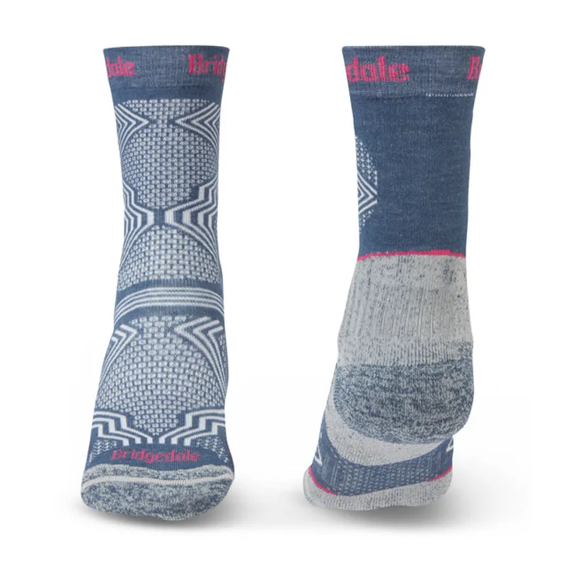 Bridgedale Womens CoolMax Hike Ultralight T2 Socks - Dark Denim-1