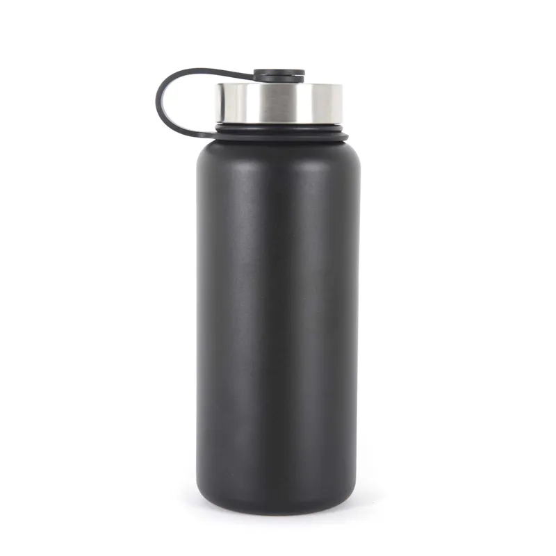 Lifeventure Stainless Steel Vacuum Flask 1 Litre - Black-1