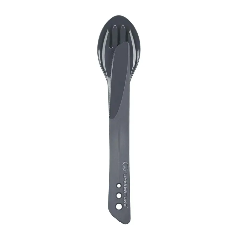 Lifeventure Ellipse Cutlery Set - Graphite-1