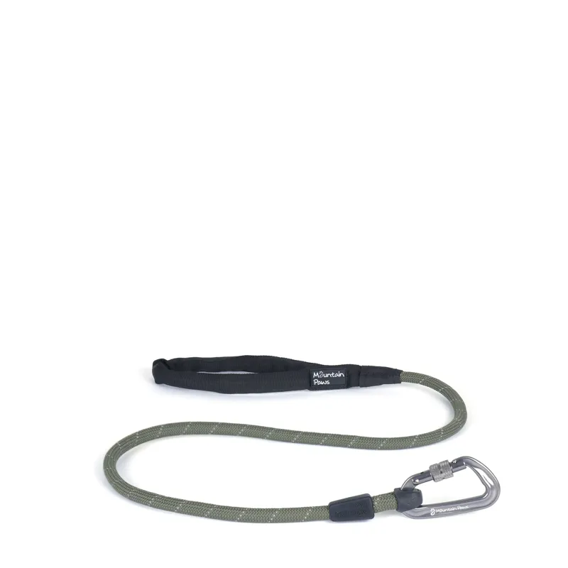 Mountain Paws Climbing Rope Dog Lead - Olive-1