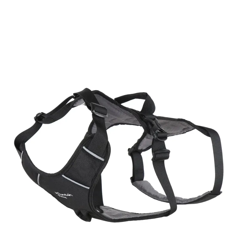 Mountain Paws 3-Strap Dog Harness - Black-1