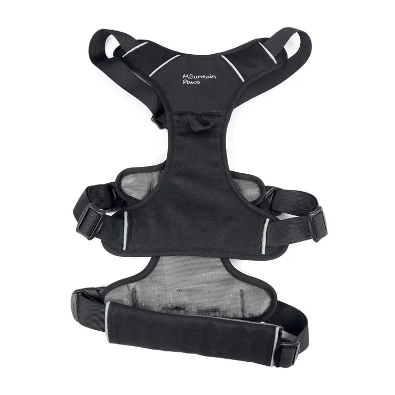 Mountain Paws 3-Strap Dog Harness - Black-3