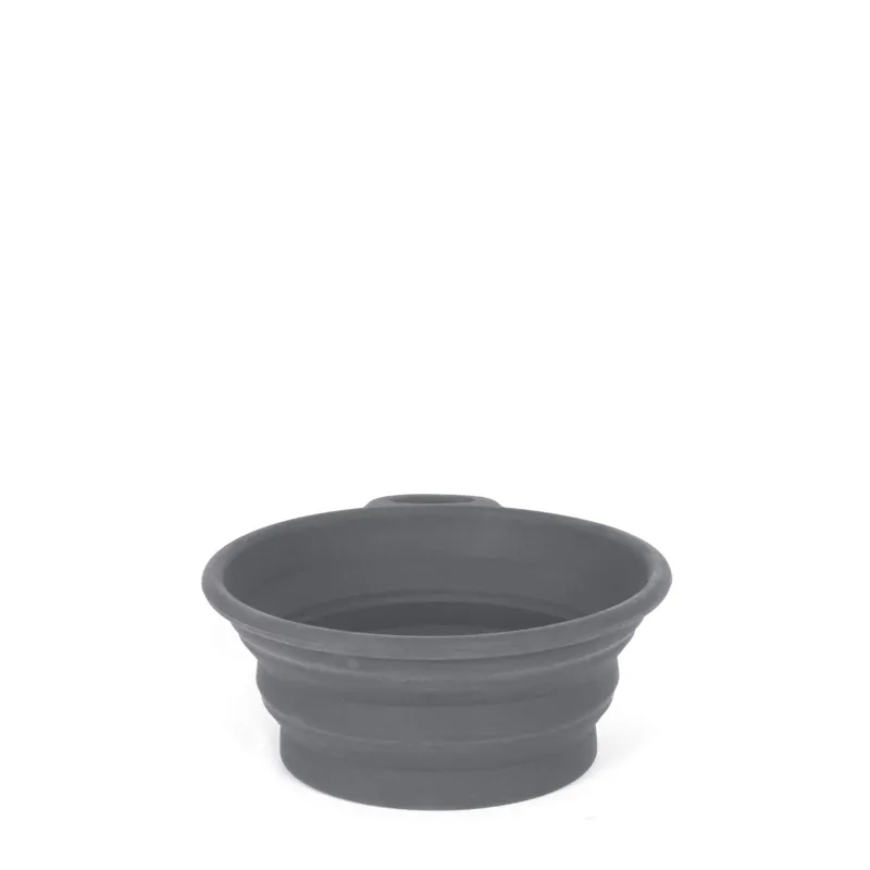 Mountain Paws - Collapsible Silicone Dog Bowl - Grey-2