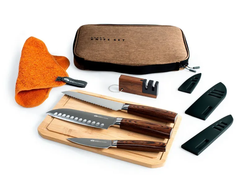 GSI Rakau Camp Cooking 3 Piece Gourmet Knife Set -2