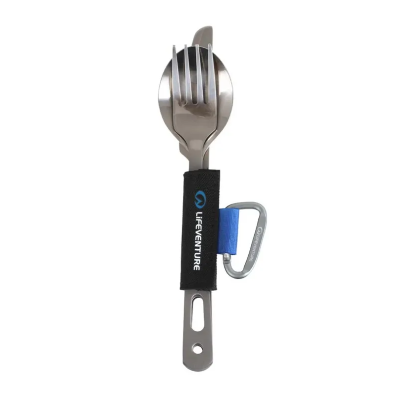 Lifeventure Titanium Camping Knife Fork Spoon Cutlery Set