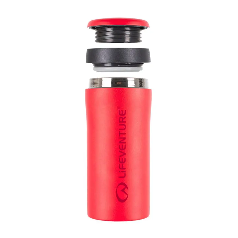 Lifeventure Thermal Mug 300ml - Matt Red-4