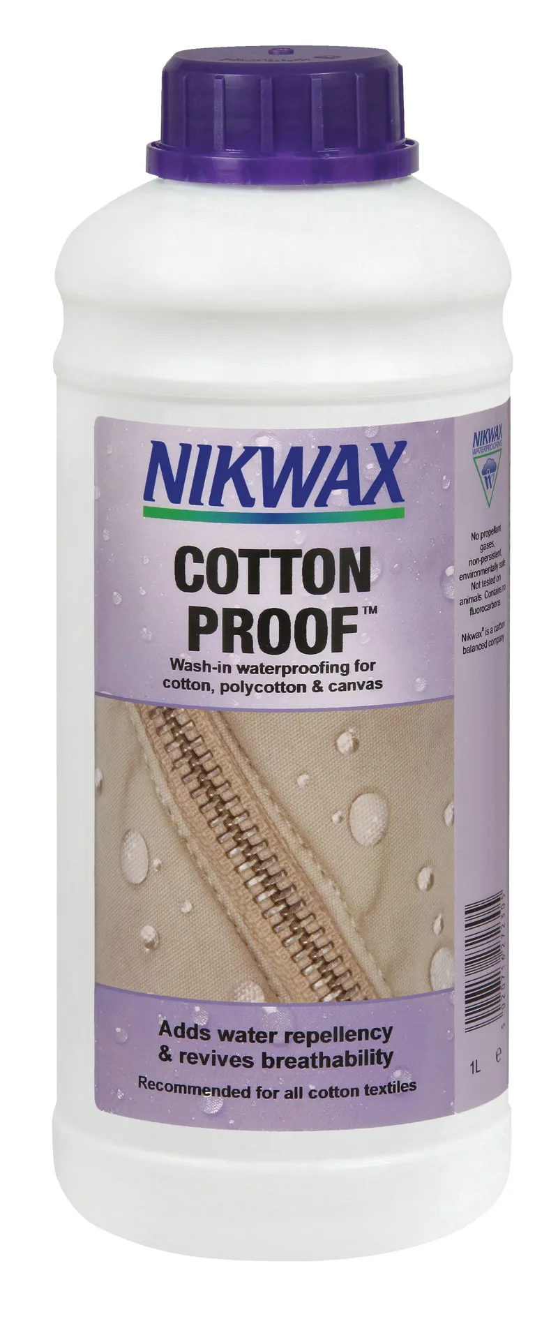 Nikwax Cotton Proof 1L waterproofing for cotton polycotton canvas and tents