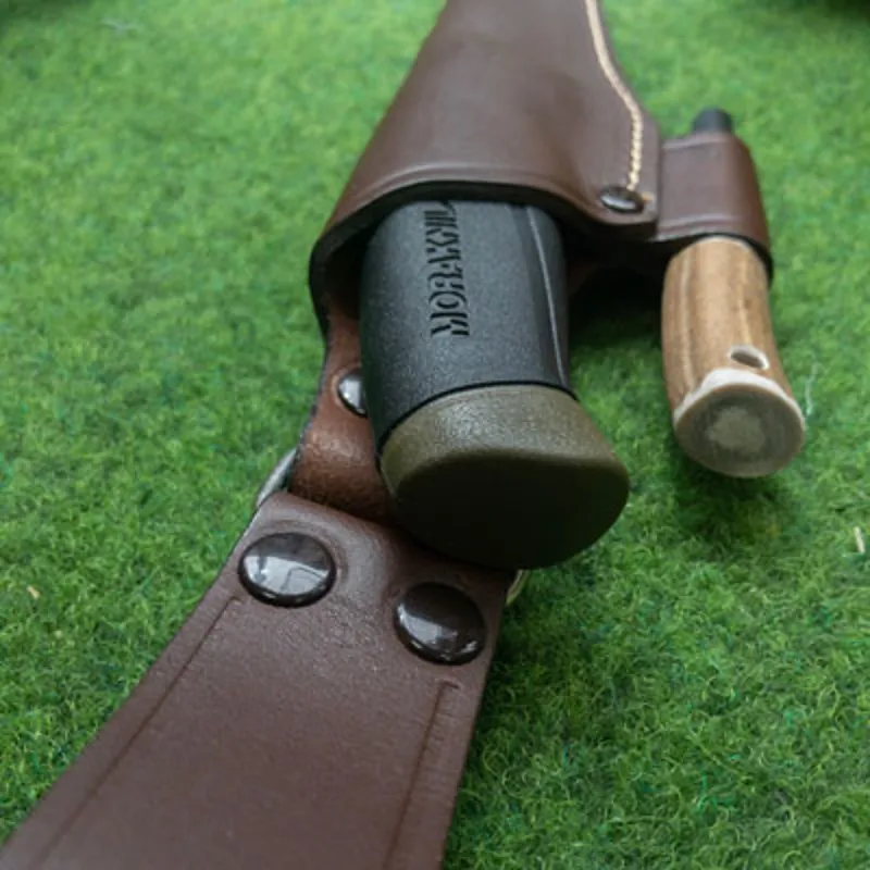 Mora Companion Leather Sheath with Dangler by Knivegg-2