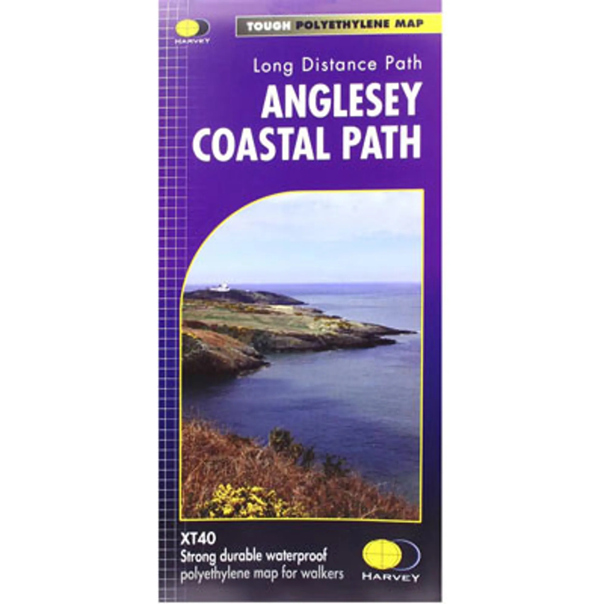 Long Distance Paths Uk Anglesey Coastal Path 1:40000 Waterproof Map - Harvey Long Distance Paths