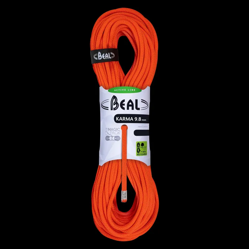 Beal Karma 9.8mmx50m Climbing Rope - Orange