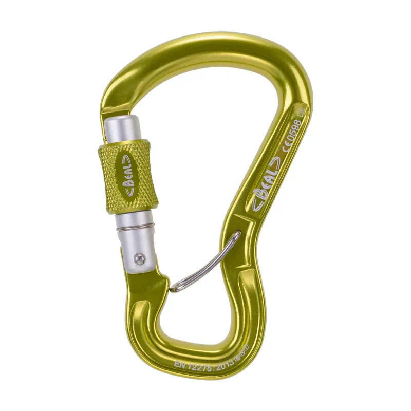 Beal Orient Express Screwlock Belay Karabiner - Green-1