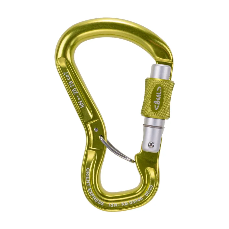 Beal Orient Express Screwlock Belay Karabiner - Green-4