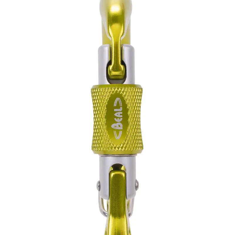 Beal Orient Express Screwlock Belay Karabiner - Green-2