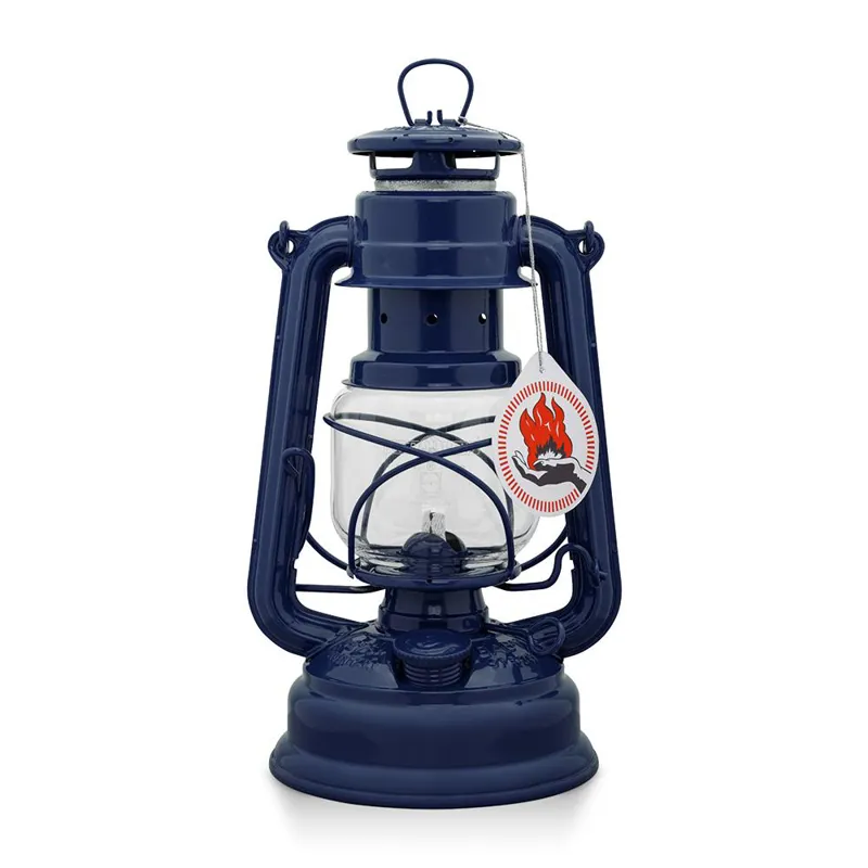 Feuerhand Baby Special 276 Hurricane Lantern - Cobalt Blue