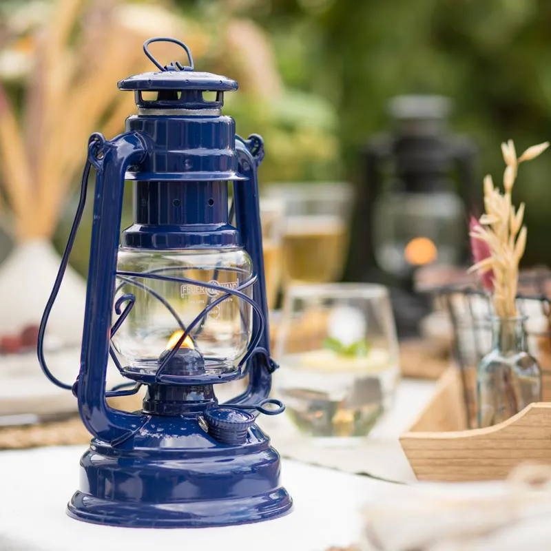 Feuerhand Baby Special 276 Hurricane Lantern - Cobalt Blue-1