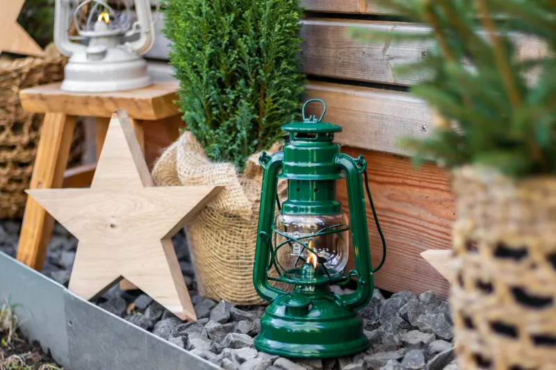 Feuerhand Baby Special 276 Hurricane Lantern - Moss Green-3