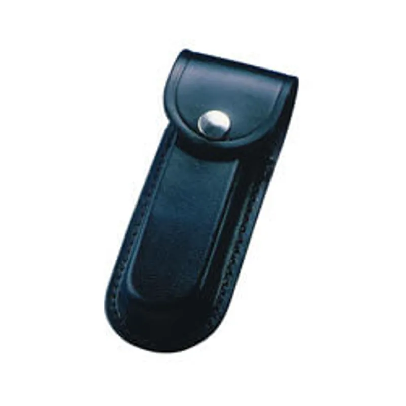 Whitby WP13 Leather Folding Knife Sheath - Medium - Black