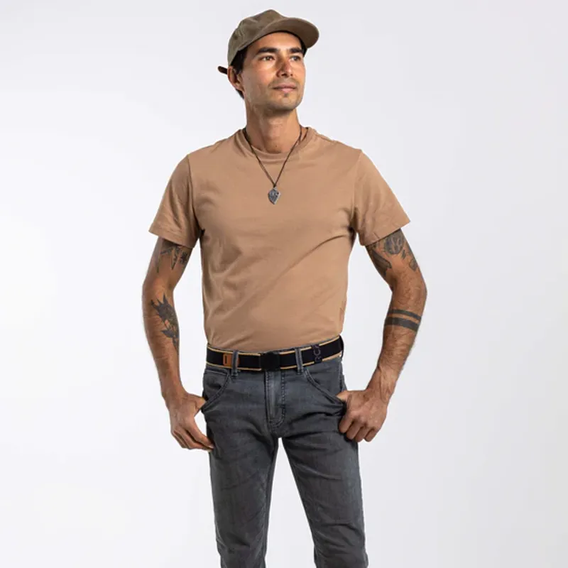 Arcade Adventure Stretch Belt - Blackwood Black/Sand-5