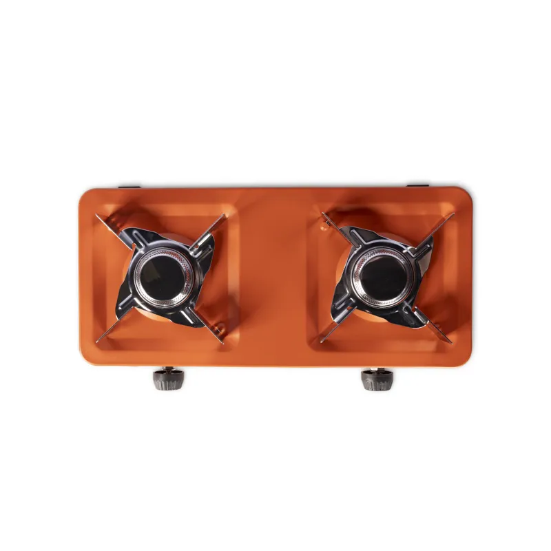 Vango Blaze Double Gas Burner Camping Cooking Stove - Orange-2