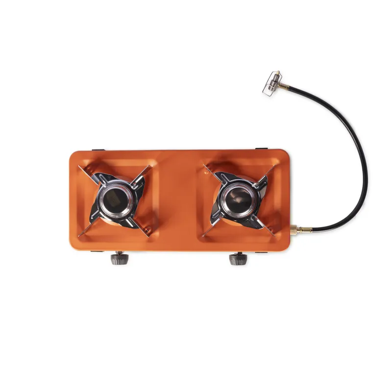 Vango Blaze Double Gas Burner Camping Cooking Stove - Orange-3