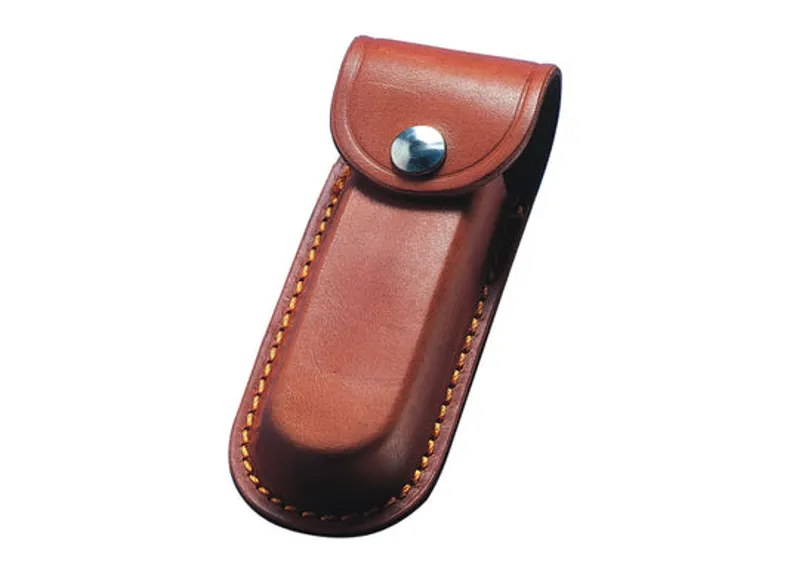 Whitby Leather Knife Sheath Brown WP14 - 85mm long Belt Pouch for Pocket Knives Victorinox Camping Hiking EDC Outdoor Gear
