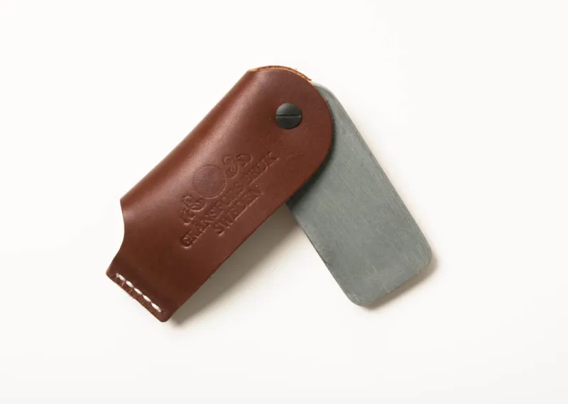 Gransfors Bruk Natural Whetstone with Leather Case-1
