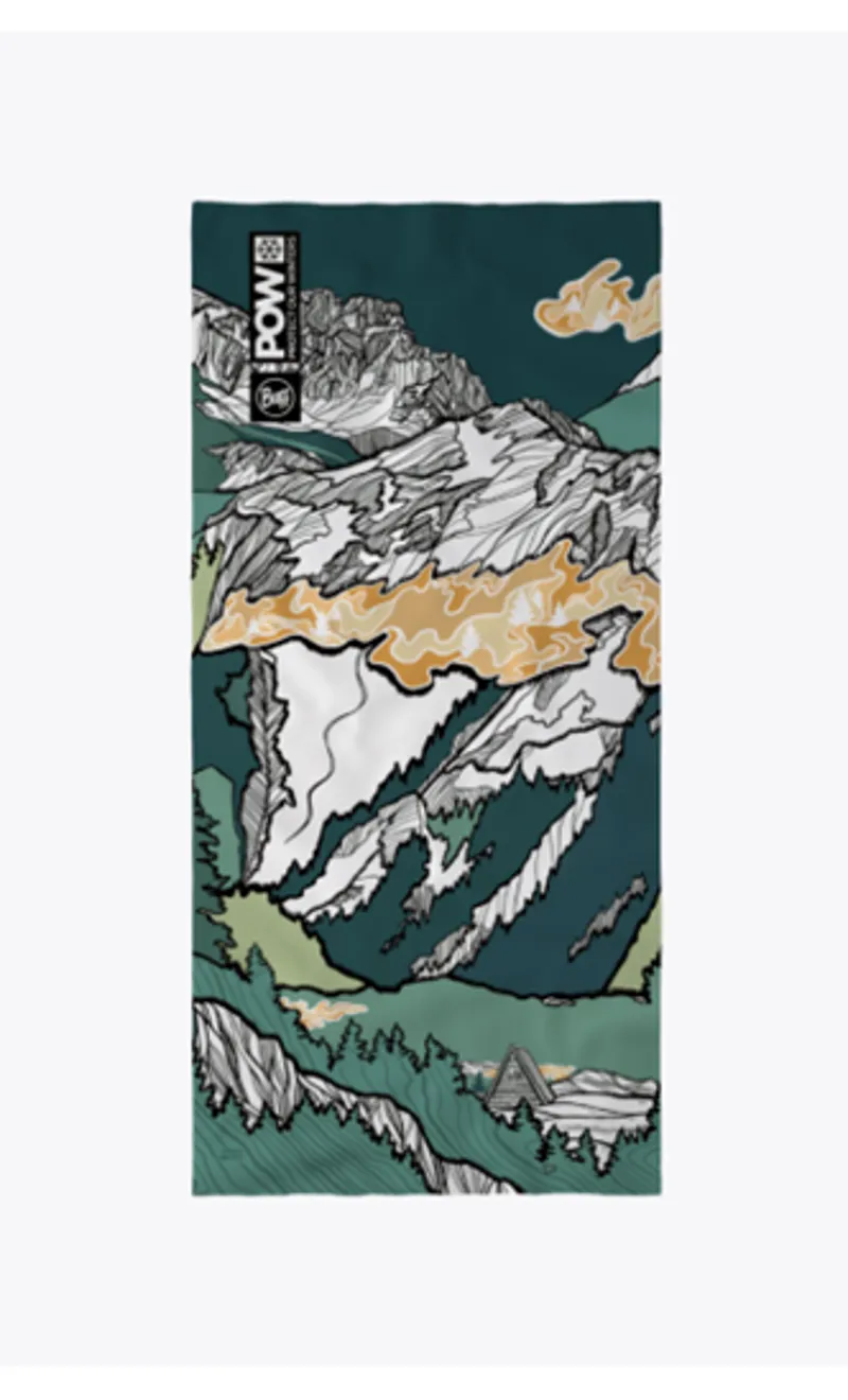 Buff Thermonet Unisex Neck Gaiter Thermal Neck Warmer - POW Lixot Green - One Size - Recycled Polyester - Warm Breathable - Winter Sports - Hiking - Running - Cycling