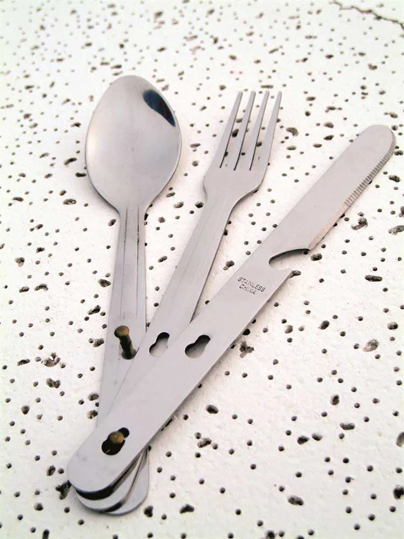 BCB Lightweight Campers Knife Fork and Spoon set.