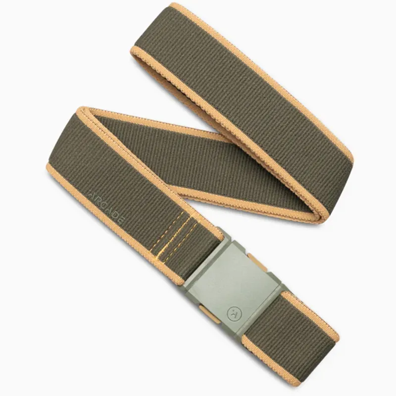Arcade Adventure Stretch Belt - Carto Ivy Green Sand