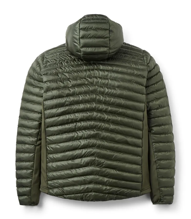 Rab Mens Cirrus Flex Synthetic Insulated Hooded Jacket in Army Green-1