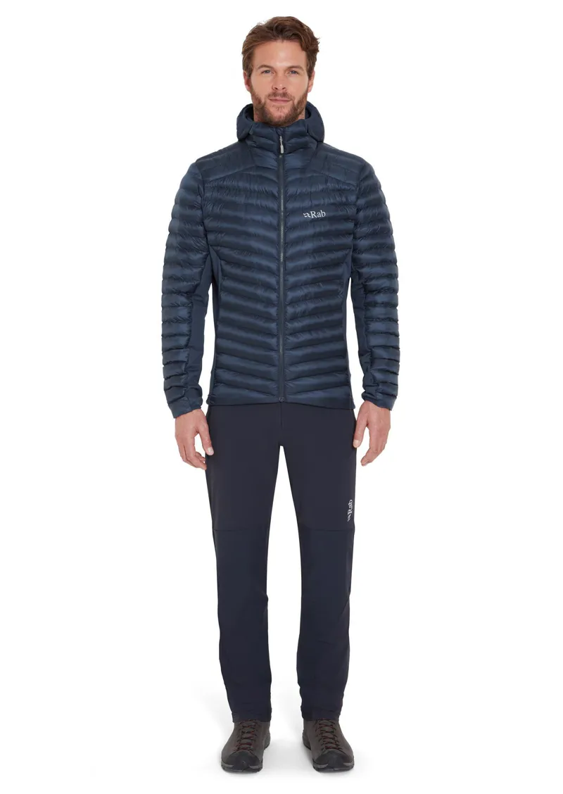 Rab Mens Cirrus Flex Synthetic Insulated Hooded Jacket in Tempest Blue-3