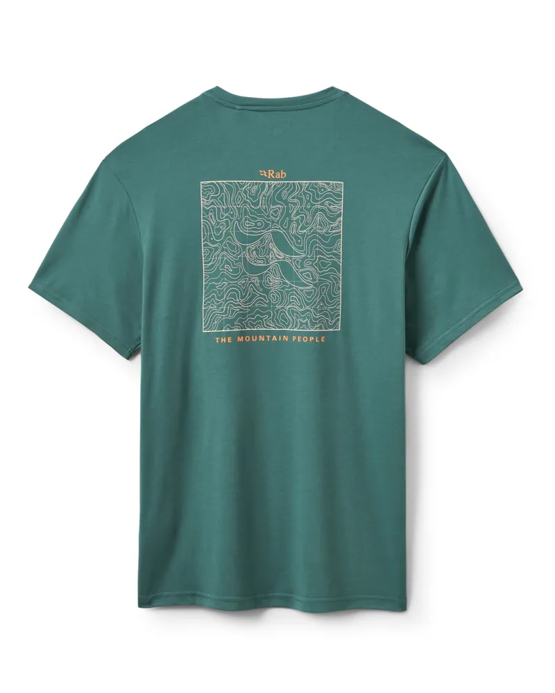Rab Mens Crimp Elevation Tencel Technical Tee Sage Green-1