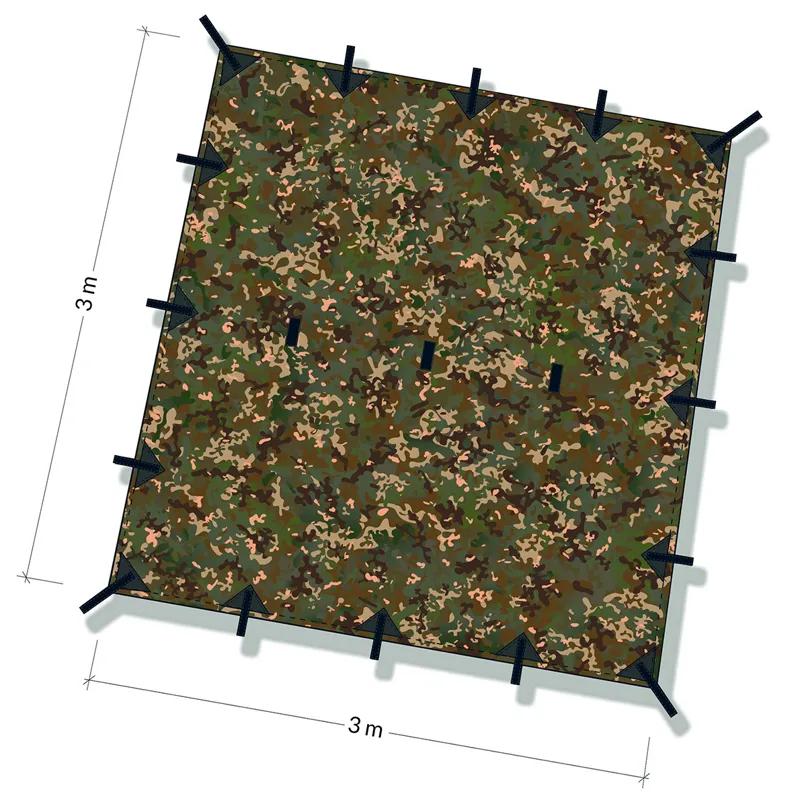 DD Hammocks Tarp 3m x 3m Multicam Camo -4