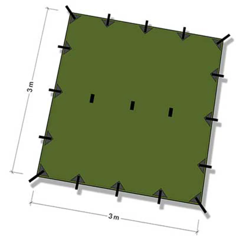 DD Tarp - 3m x 3m Coyote Brown-1