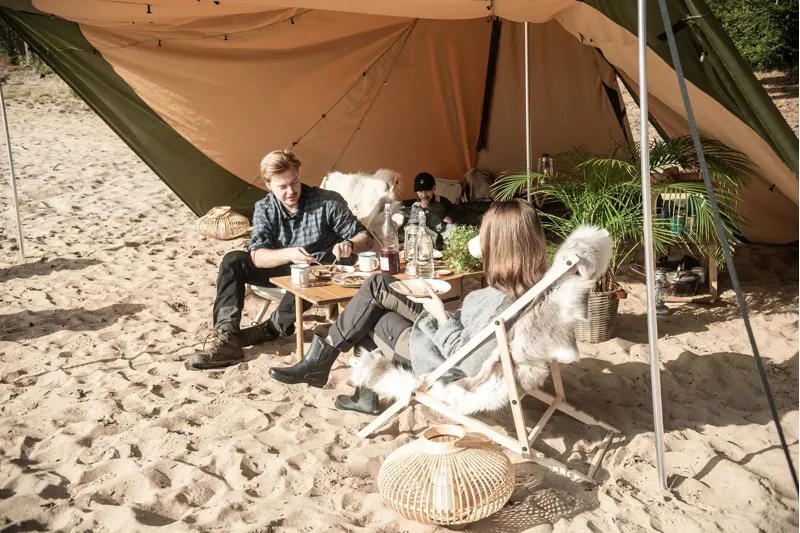 Tentipi SafirFlex 9 Tipi Tent with Open up Sides-8