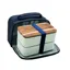 Akinod Bento + Insulated Lunch Bag - White/Blue Jeans
