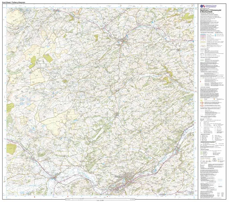 Explorer 215 Newtown and Machynlleth Ordnance Survey Map-2