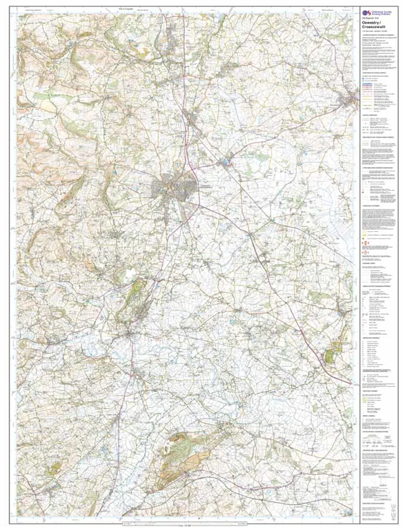 OS Explorer 240 Oswestry Chirk Ellesmere and Pant-2