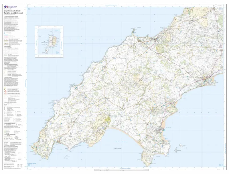 Explorer 253 Lleyn Peninsula West Ordnance Survey Map-2